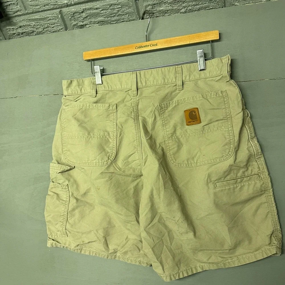 Carhartt Men's Tan‎ Canvas Cargo Work Shorts Size XL